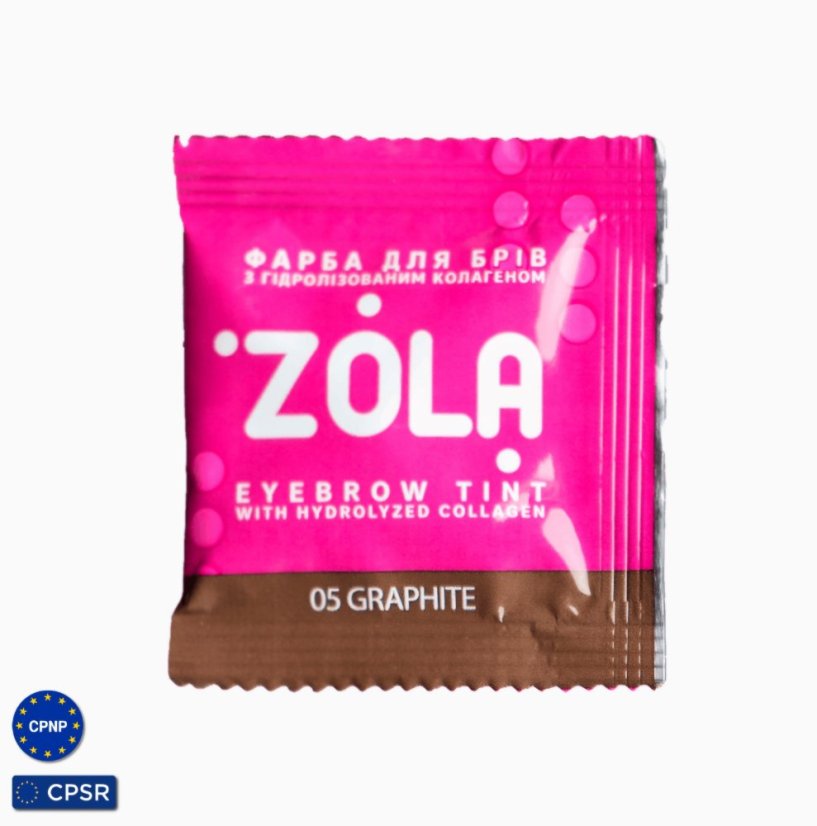 Zola Краска для бровей с окислителем 3% - 05 Graphite (графитовый), 5 мл