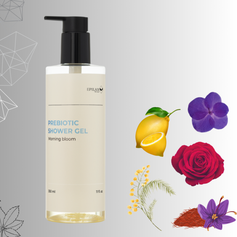 Epilax Silk Touch гель для душа с пребиотиками Morning Bloom, 350 мл
