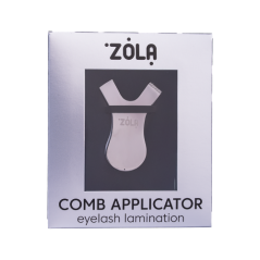 ZOLA Металлический аппликатор-гребень Comb для ламинирования ресниц - серебро, 1 шт-