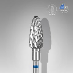 STALEKS Tvrdokovová fréza "kukuřice" Ø 6 mm, modrá - FT90B060/14